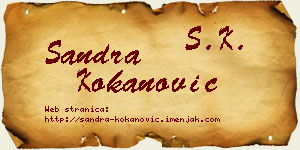 Sandra Kokanović vizit kartica